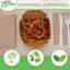 Boîte à lunch éco-responsable 45 oz en papier kraft brun, résistante aux fuites et recyclable