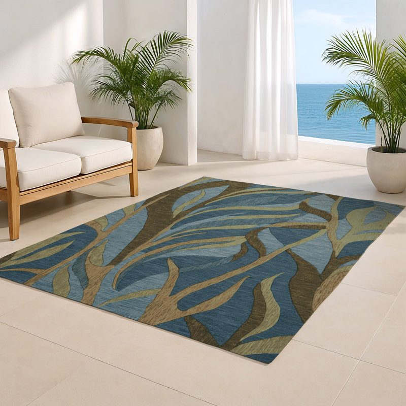 Tapis intérieur et extérieur gris Nature, Rectangulaire 2 pi x 3 pi