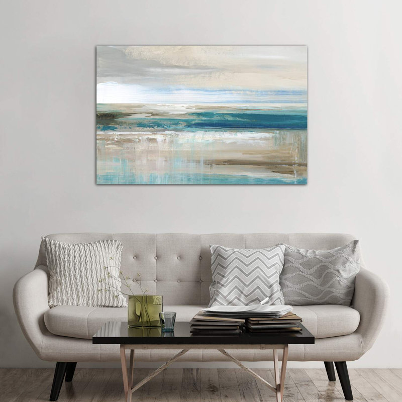 " Abstract Sea " by Nan, Wrapped Canvas, 40" H x 60" W x 1.5" D