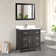 Valor 36'' Single Bathroom Vanity with Engineered Marble Top with Mirror