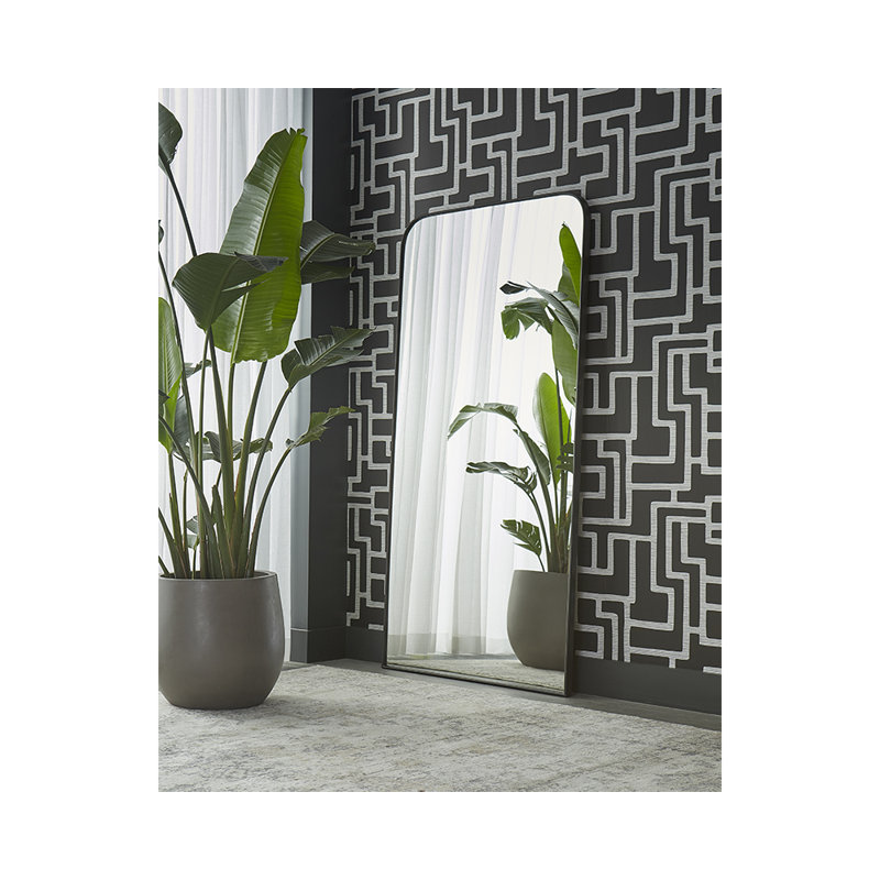 Miroir mural Yakob, Noir, 76 po x 36 po