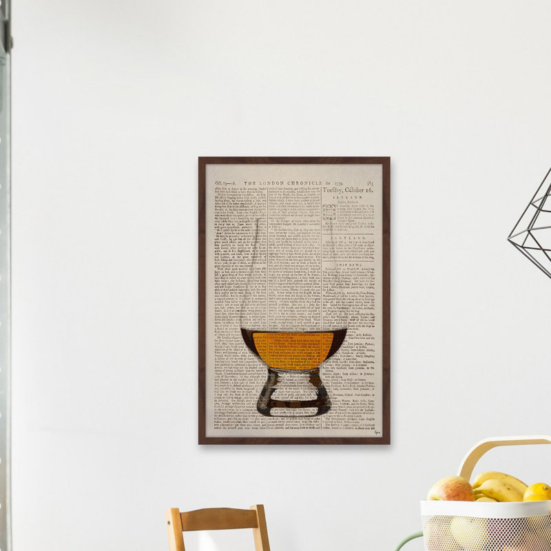 « brandy », impression encadrée, H 18 po x l 12 po x P 1,5 po