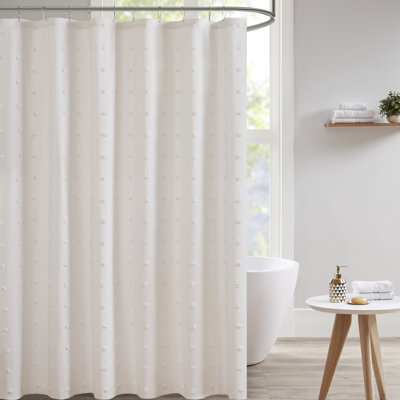 Brooklyn Cotton Pom Pom Single Shower Curtain
