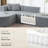 Comfortable Grey Fabric Sectionals, Modular L-shaped Sofa For Home
