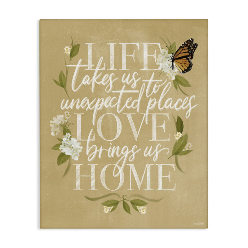 «Love Brings Us Home», art mural sur toile par House Fenway, H 48 po x l 36 po