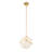 Porphyrion 1 - Light Spring Gold Leaf Sphere Pendant