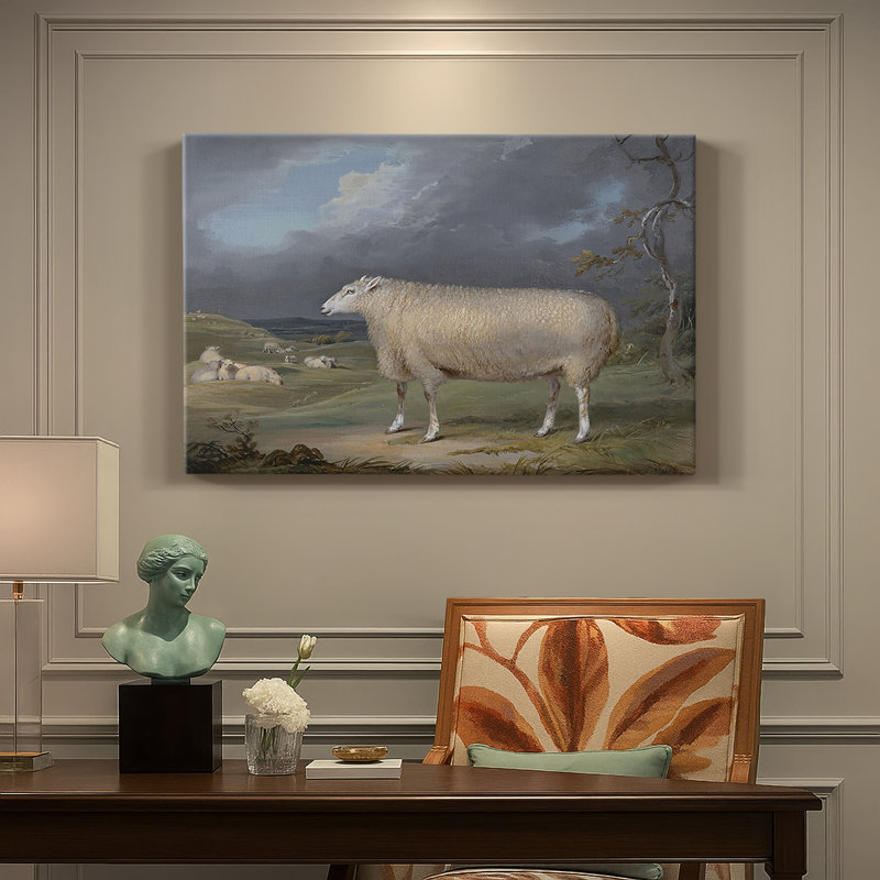A New Leicester Ewe-James Ward-Gallery Wrapped Canvas-c. early 19th Century, 40 x 60