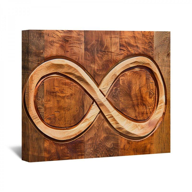 Symbole de l'infini sur toile, H 24 po x l 36 po