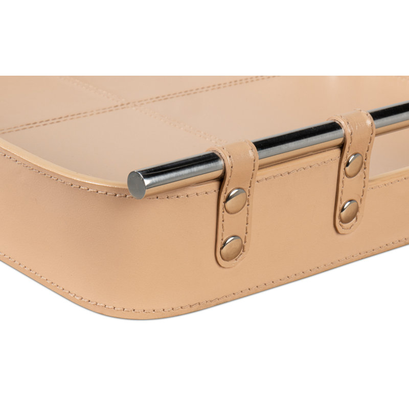 Shagreen Decorative Tray, Tan