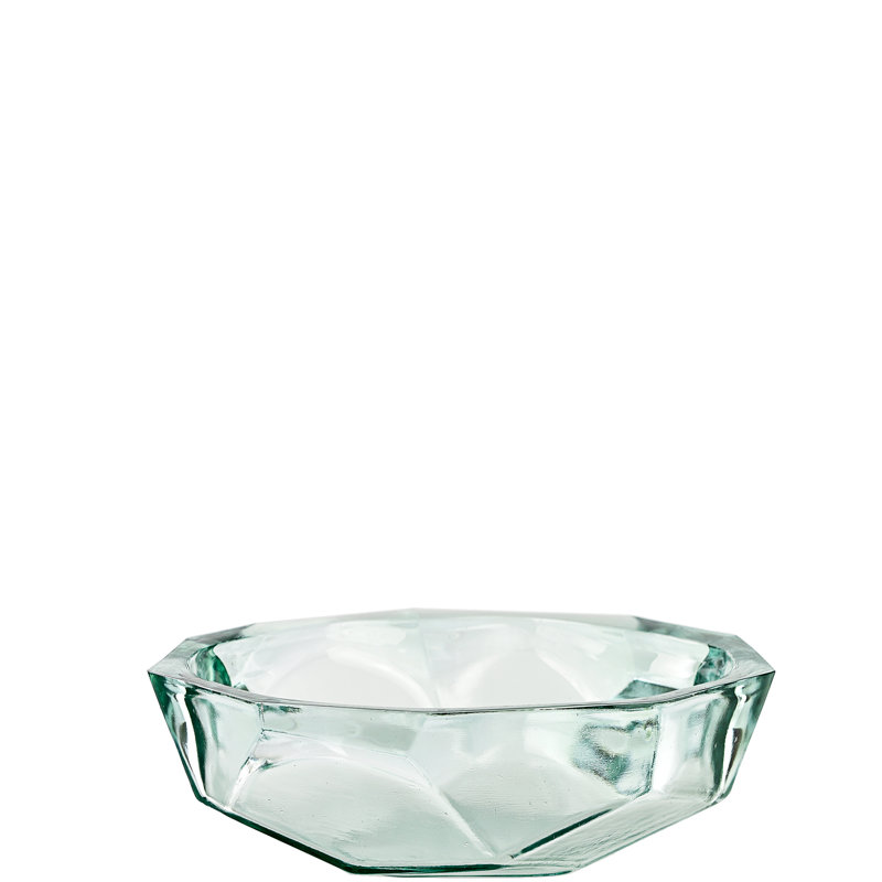 Bol décoratif en verre recyclé Origami