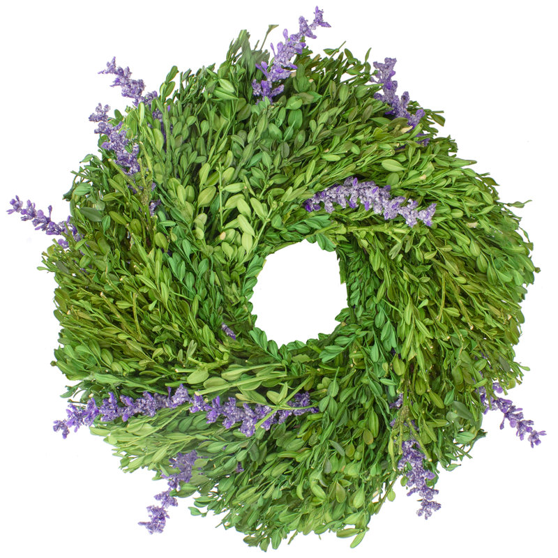 Faux Lavender Wood 11'' Wreath