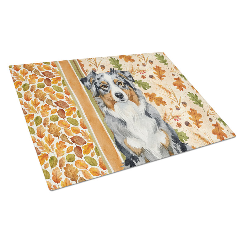 Planche à découper en verre Blue Merle