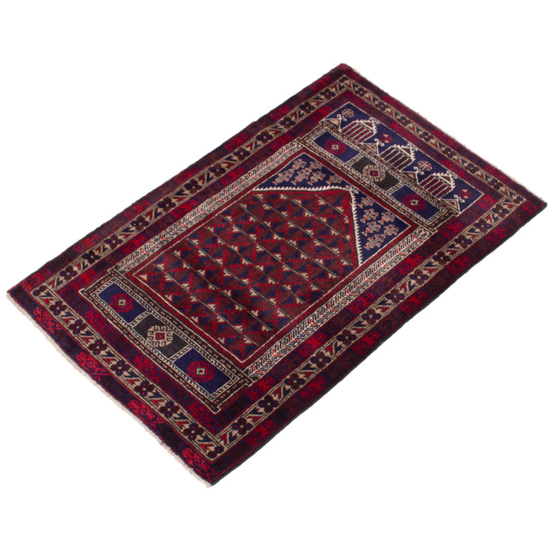 Tapis rouge Crockrell 3 pi 2 po x 4 pi 10 po