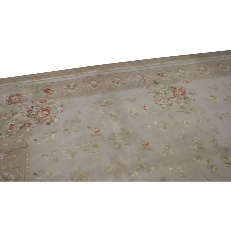 Handmade Silk and Wool Area Rug