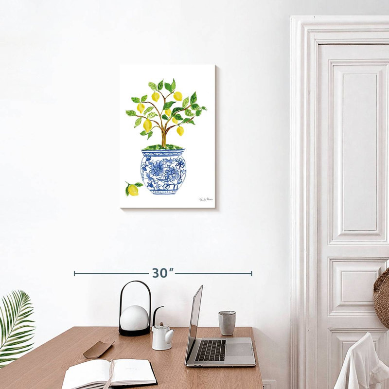 Harnek citron chinoiserie, H 24 po x l 16 po