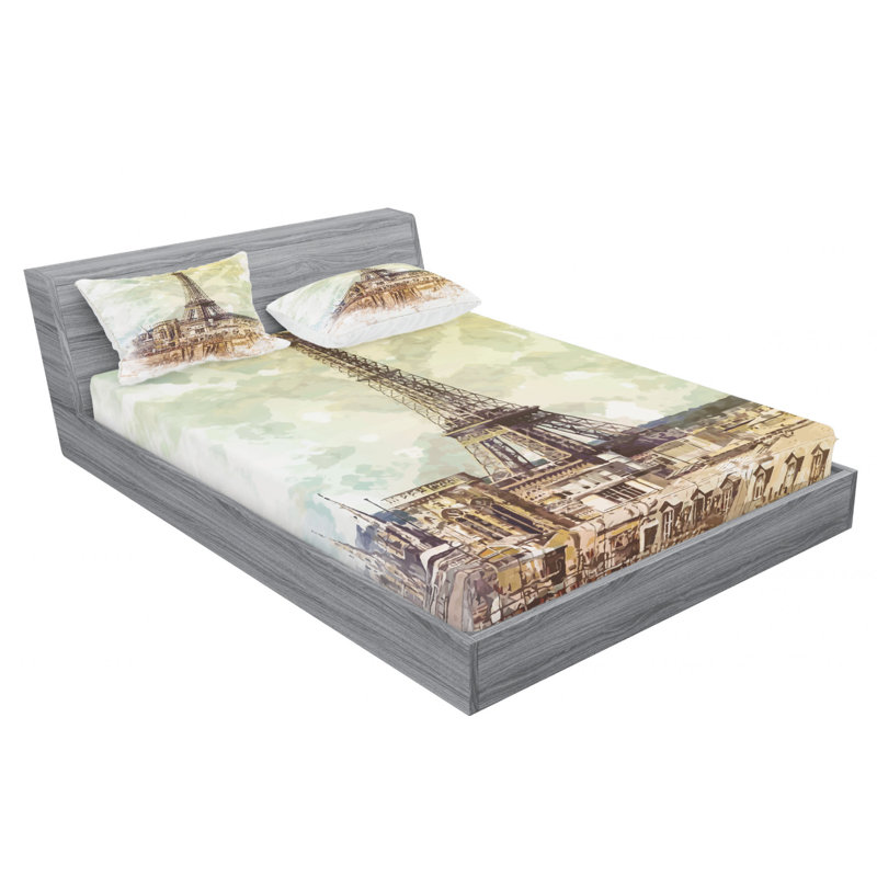 Microfiber Sheet Set, Full Sheet Set with Fitted Sheet