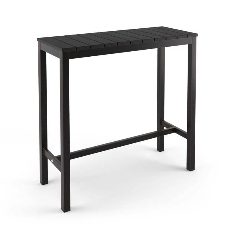 Table de bar, Noir, L 15,3 po x L 38,2 po x H 39,7 po