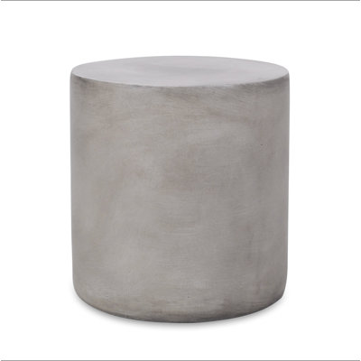 Table d'appoint en béton léger - cylindrique, sans assemblage, intérieur / extérieur