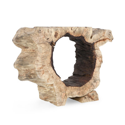 Odette Natural Teak Wood Console Sofa Table