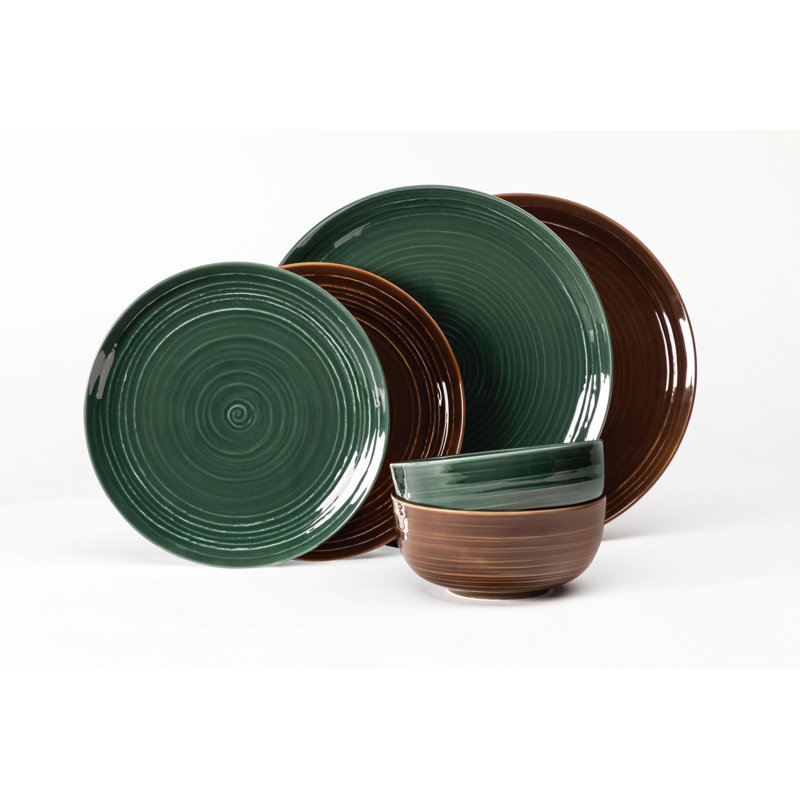 Youa Porcelain Dinner Plate, Brown