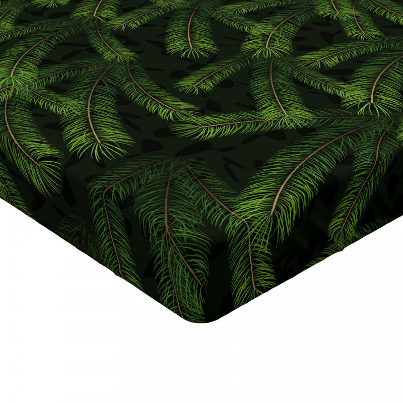 Microfiber Floral Fitted Sheet, Full Fitted Sheet