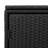 vidaXL Outdoor Storage Box, Deck Box, Poly Rattan with Magnetic Closure, Weather Resistant, For Patio And Balcony Organizing Cupboard Chest, Black 43.3"x21.7"x23.8"-1045926939