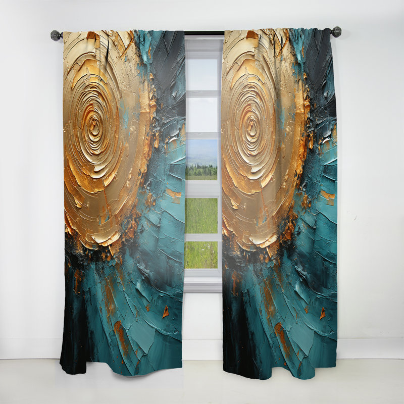 Rideau en velours moderne Hamo, L 52 po x L 63 po
