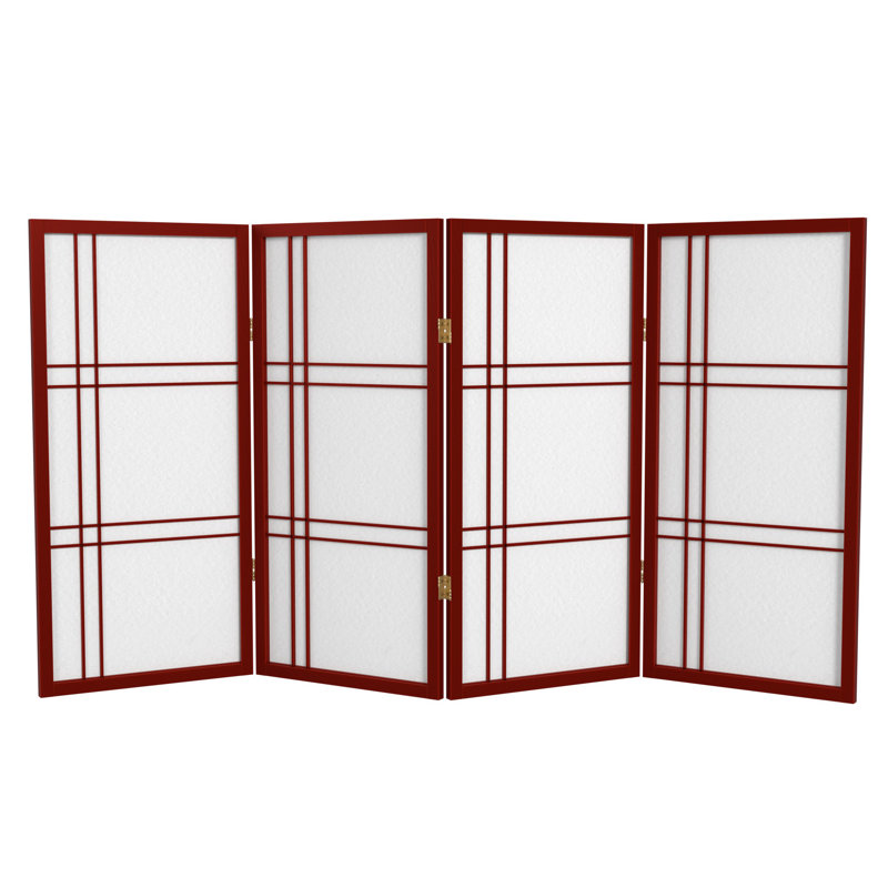 Écran court Shoji 3 pi Keitez, Bois de rose, 4