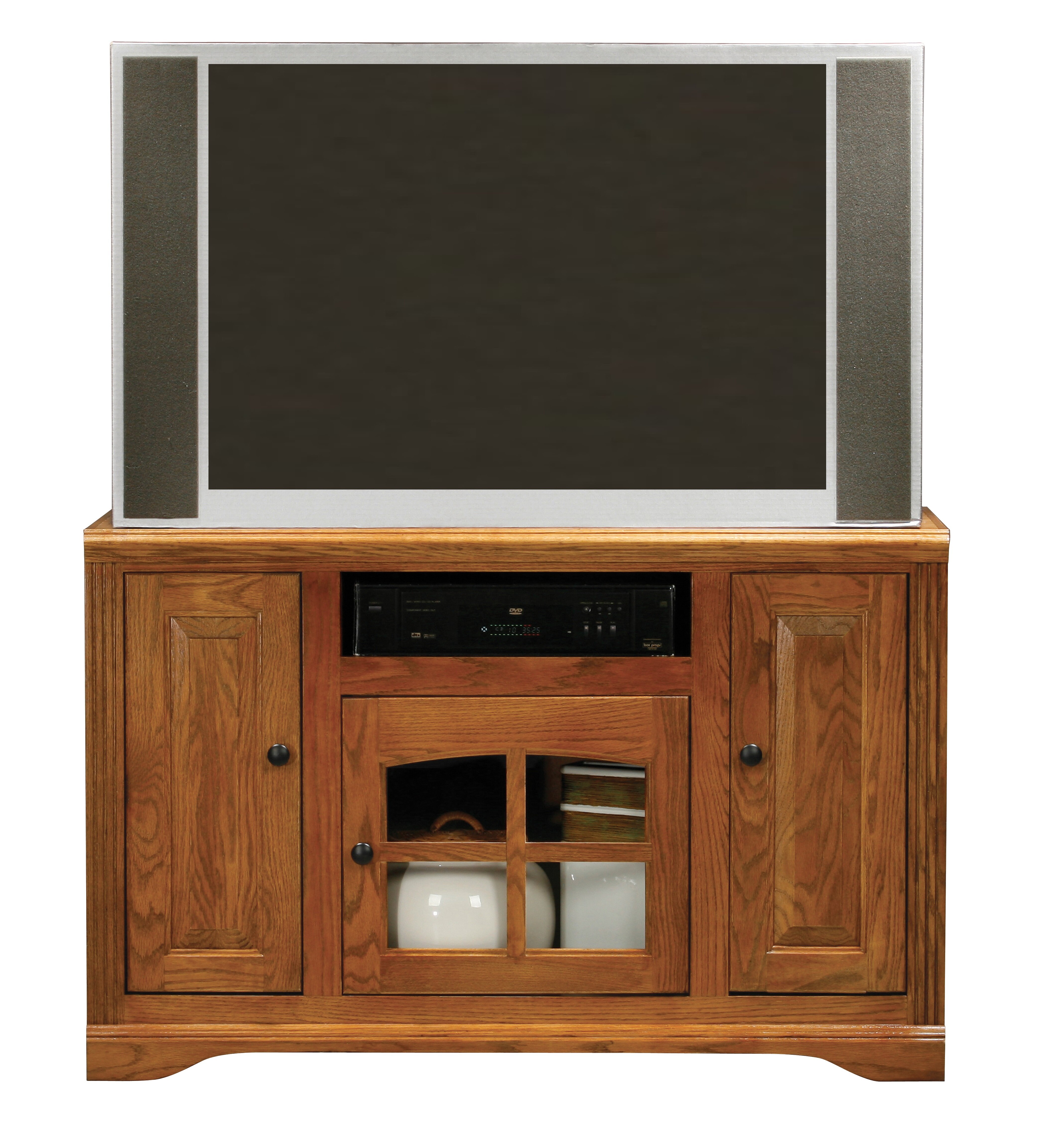 Foundry Select Meuble télé de coin en bois massif pour téléviseur de 50 po  ou moins Rafeef et Commentaires - Wayfair Canada