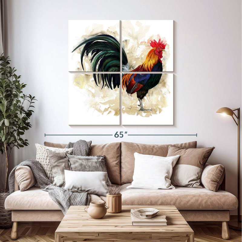 Brampt Proud Rooster, 45" H x 45" W