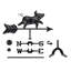 Girouette en aluminium H 26 po Shealeen