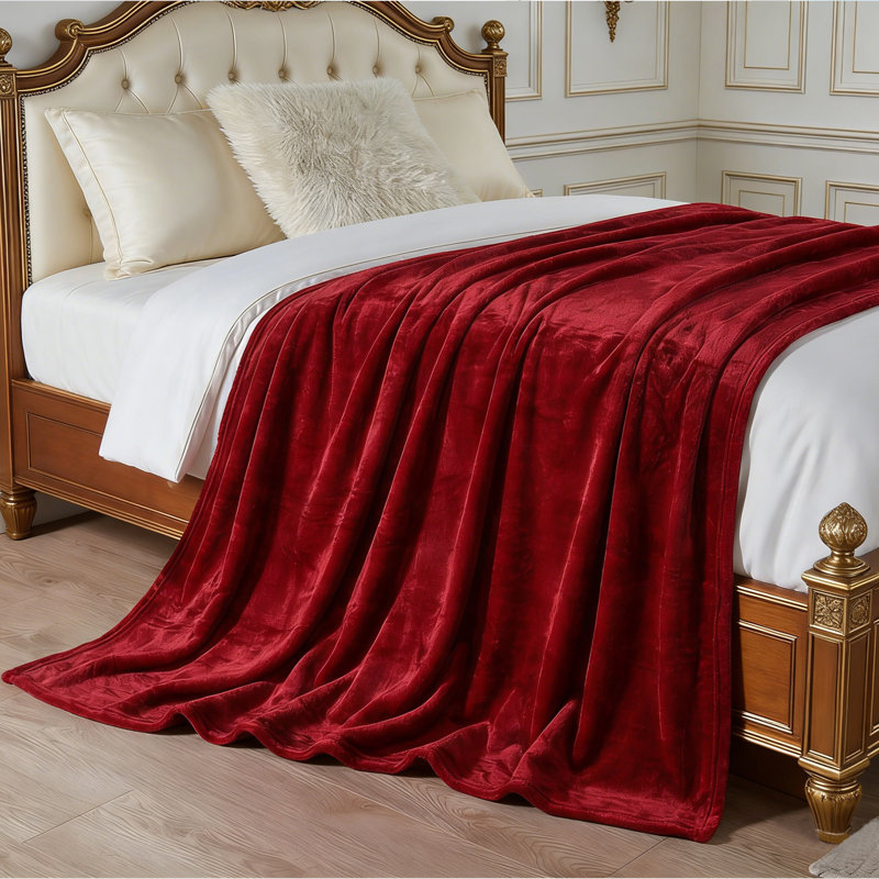 Jeté en flanelle Cozy, Marron