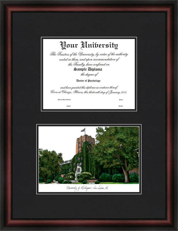 NCAA Michigan Wolverines Diplomate Diploma Frame