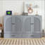Grand lit escamotable avec grands tiroirs et chargement USB-1334237014