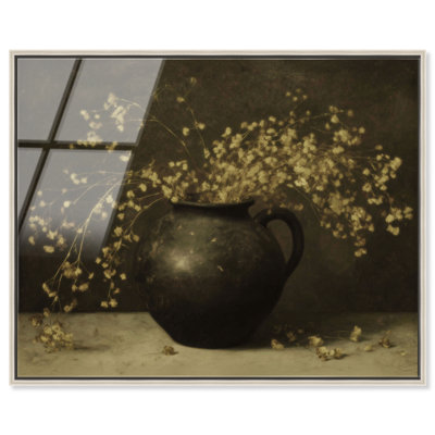 «Black Clay II», reproduction d'art acrylique encadrée par Art Remedy, cadre argenté, 24 x 20