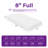 8" Medium Memory Foam Mattress-1429322725