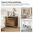 Victoria Traditional 28.37''W 3-Drawer Nightstand with Charging Station and Pull-out Shelf-1228105122
