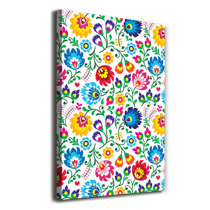 Ethnic Pattern - Wrapped Canvas Print