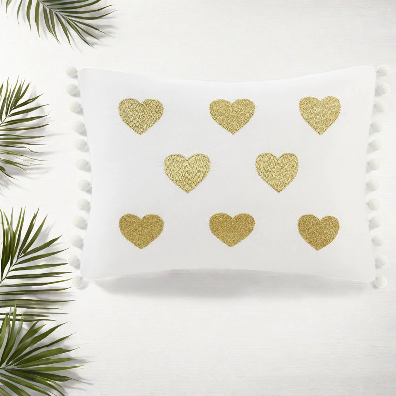 Ensembles de literie ultra doux pour lit simple / simple TG, édredon en peluche métallique avec coussin décoratif, design moderne blanc / doré pour la chambre à coucher