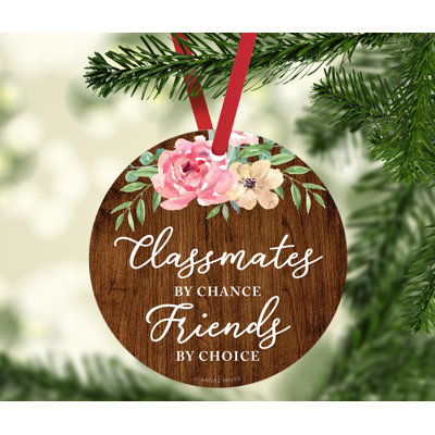 Ornement boule pour les camarades de noël amitiés en métal amitié par chance friends