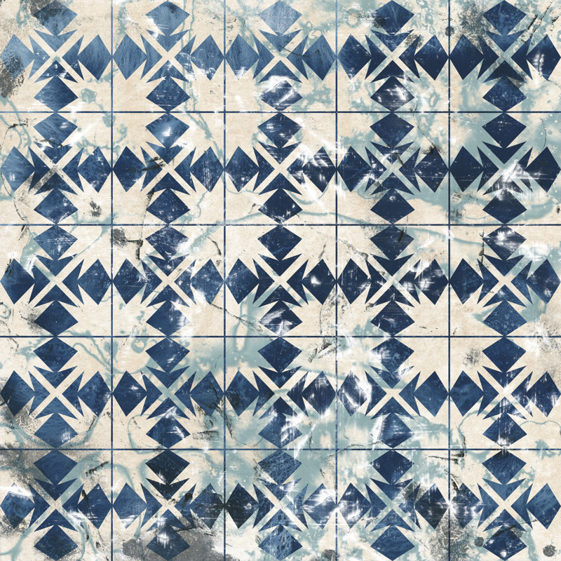 Tile Dye VI by June Erica Vess - Wrapped Canvas Print, 91cm H x 91cm W