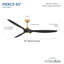 Ventilateur de plafond intelligent 65 po Pierce-116794812-116794809