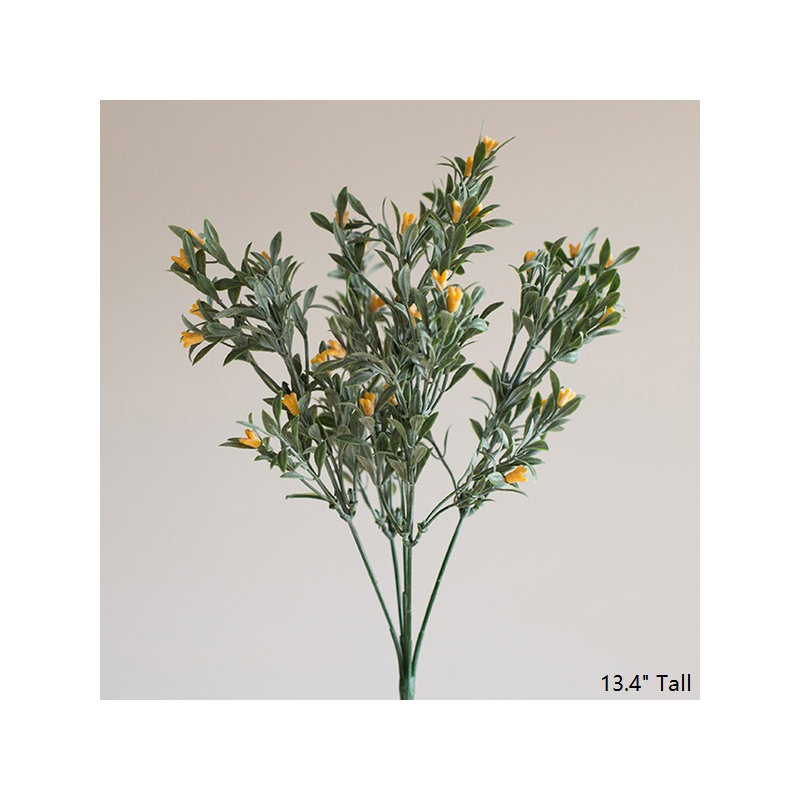Très petit arbuste orchidée en soie rustique, Jaune