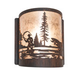 1 - Light Flush Mounted Sconce