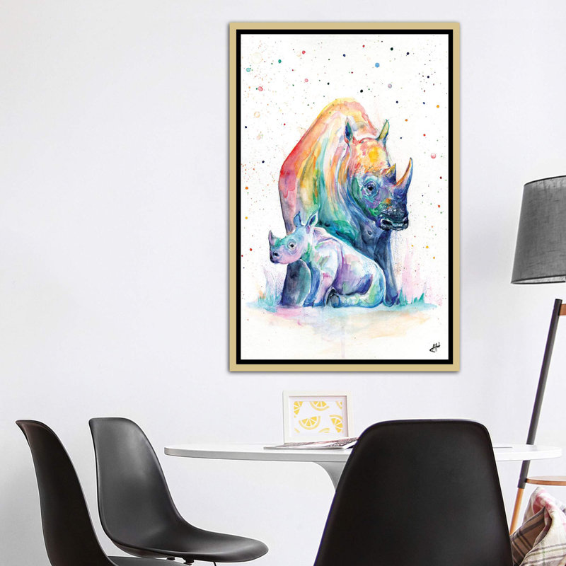 Abri sur toile, H 60 po x l 40po x P 1,5 po, Toile encadrée d'or