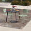 Kapri Powder Coated Aluminum Outdoor Stacking Dining Side Chair-427879927