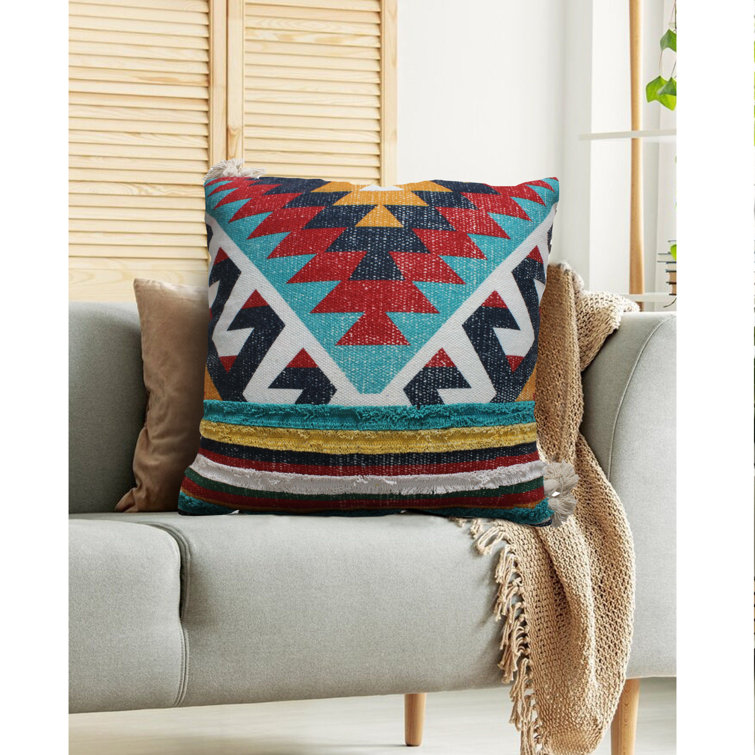 12 x 20 Rectangular Soft Cotton Dhurrie Accent Lumbar Throw Pillow, Kilim  Pattern, Set of 2,, 1 unit - Kroger