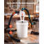 Ensemble de séparateur de poussière Cyclone, collecteur de poussière de 5 cm de diamètre extérieur en polypropylène translucide, idéal pour le travail du bois et les aspirateurs eau et poussière d'atelier, compatible avec divers seaux (non inclus), avec adaptateur coudé, visserie et joint d'étanchéité.