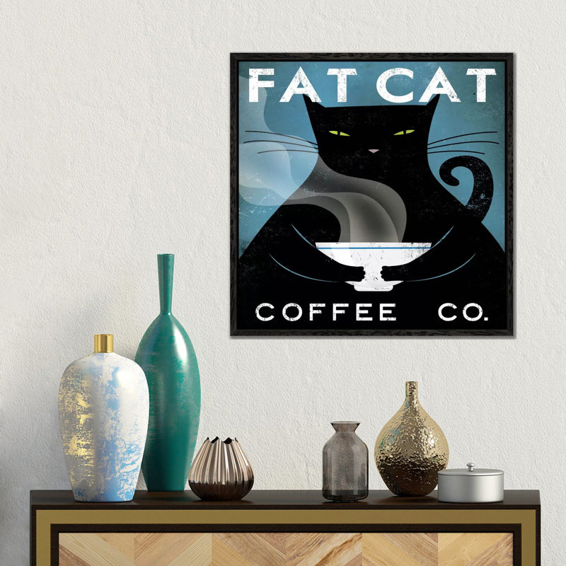 Ryan Fowler - Print on Canvas, Black Floater Framed, 45.72 cm H x 45.72 cm W x 4.445 cm D