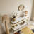 3-Tier Console Table Sofa Table with Storage Shelves